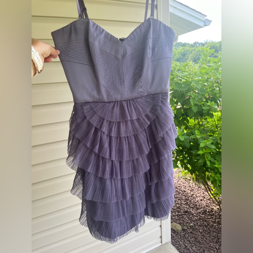 BCBG Azria purple cocktail dress